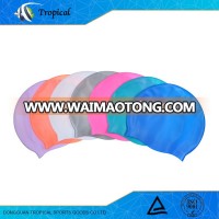 Hot sale custom printed adult silicone waterproof swimming cap