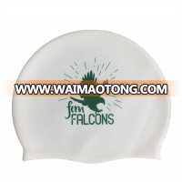 high quality latest 100% soft silicone custom funny swim caps