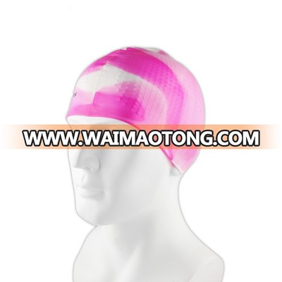 silicone funny simple customized logo best pellet swimming cap for adults and kids