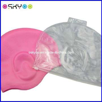 Customized Brand Logo Silicone Swimming Diving Cap (SC108)