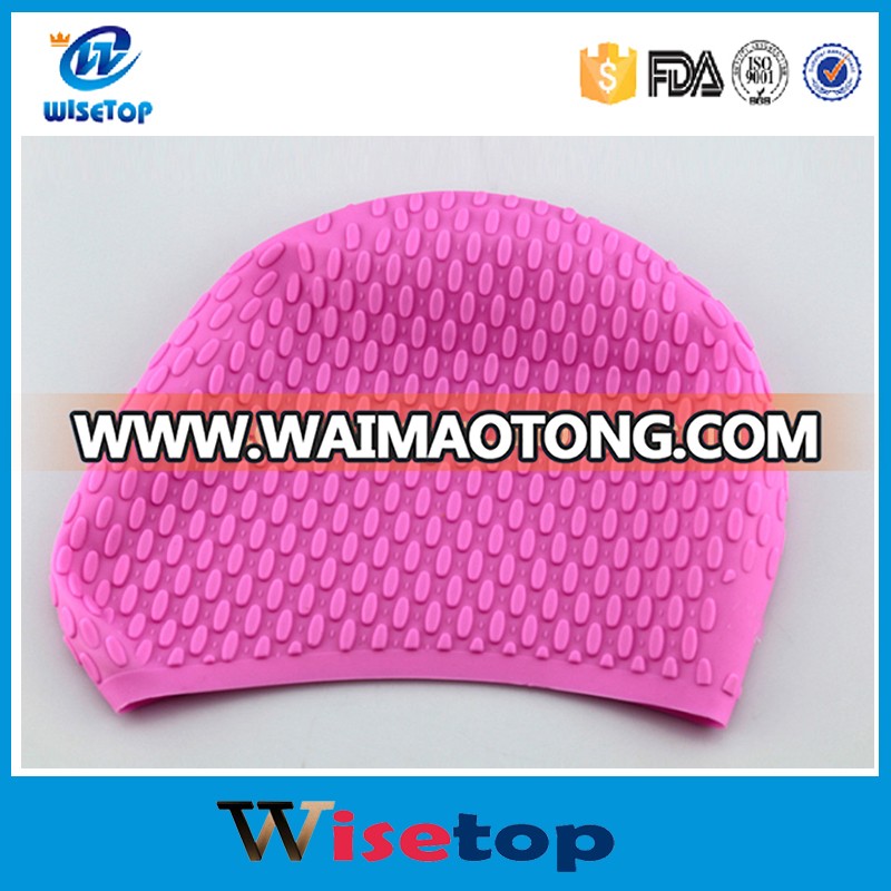 High quality water drop appearance neoprene Swim Cap with silicone material